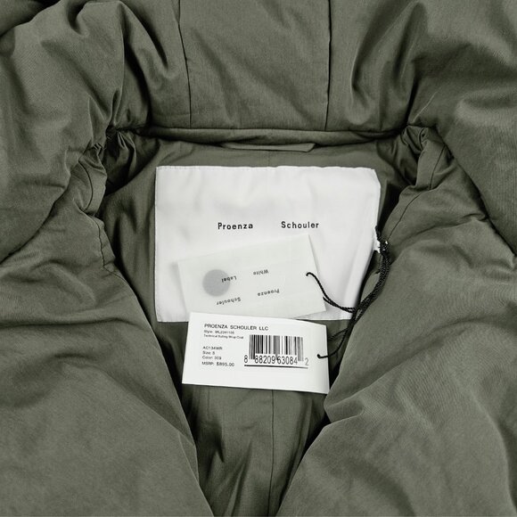 Proenza Schouler White Label Technical Suiting Wrap Coat - Picture 4 of 9